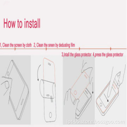2014 New Arrival 9H Tempered-glass Screen Protector for Samsung Galaxy (Win) I869, Color Display